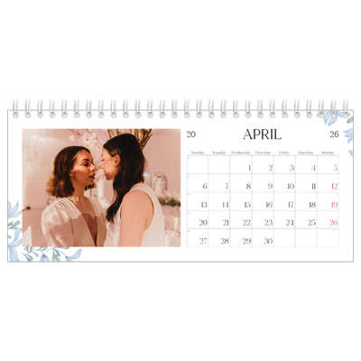 Desk calendars — Elegant floral [April]