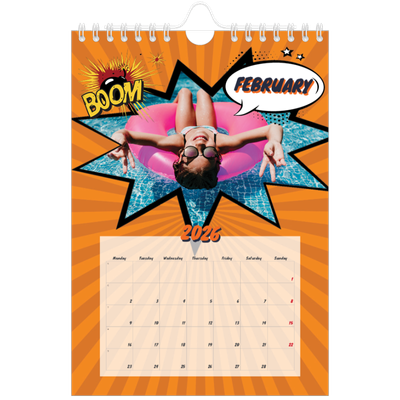 A5 Photo Calendar — Comic book [February]