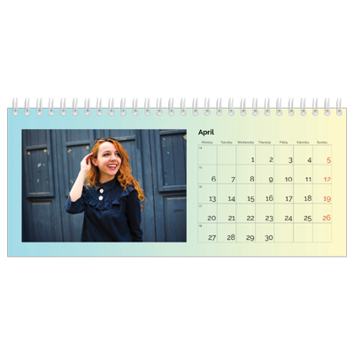 Desk calendars — Pastel shades [April]