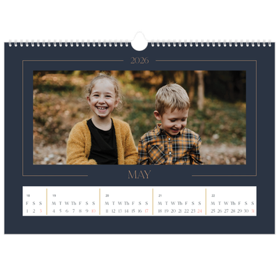 A3 Photo Calendar — Prussian blue [cover]