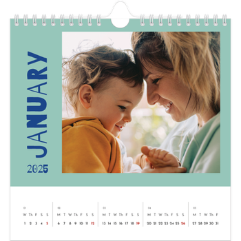 Square Photo Calendar — Fun colourful you