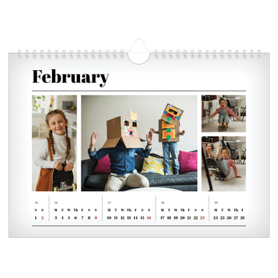 A4 Landscape Photo Calendar — Hot off the press [February]