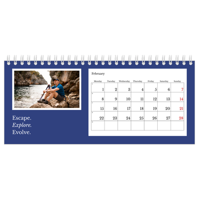 Desk calendars — Editorial Earth [February]