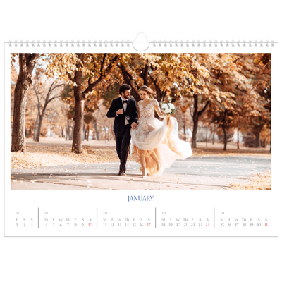 A3 Photo Calendar — Cobalt classic [January]