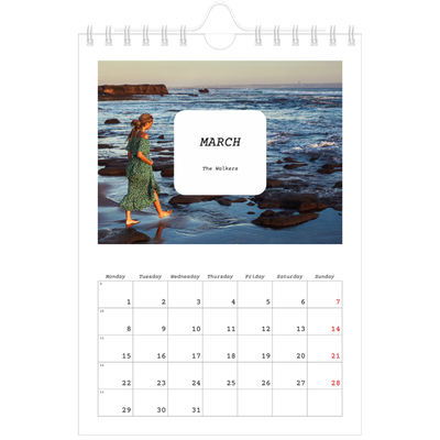 A5 Photo Calendar — Full story [March]