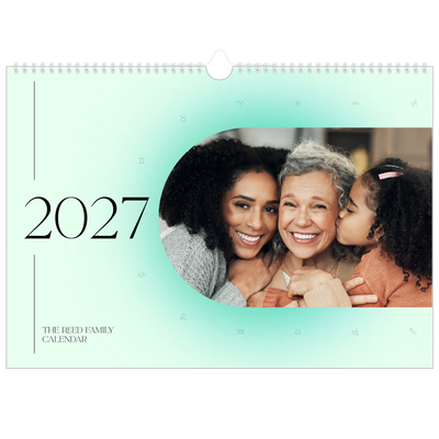 A3 Photo Calendar — Astrology gradients [cover]