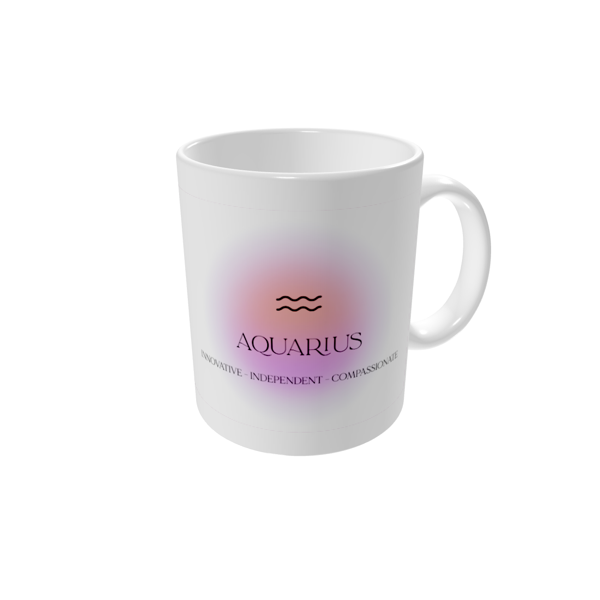 Personalised mugs — Astrology gradients - Aquarius
