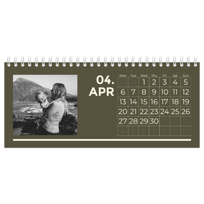 Desk calendars — Contemporary bold [April]