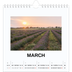 Square calendars  — Simple photo [March]