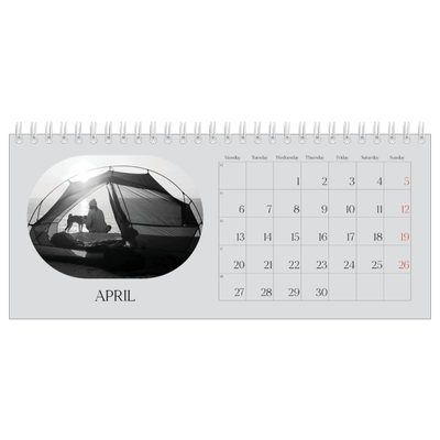 Desk calendars — Open road [April]