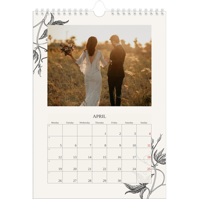 A4 Photo Calendar — Ink & ivy [April]