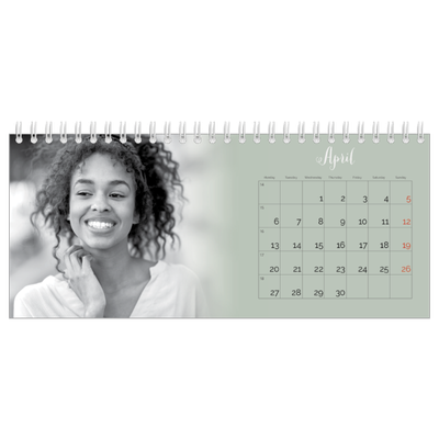 Desk calendars — Misty green [April]