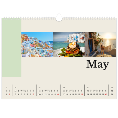A3 Photo Calendar — Sights of the world [May]