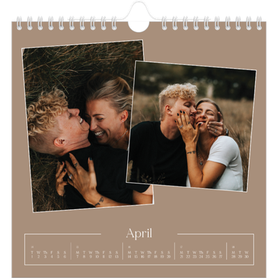 Square calendars  — Crafted memories [April]