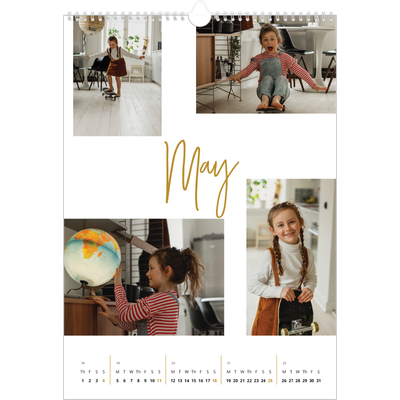A3 photo calendars — Gold marker pen [cover]