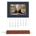 Easel Desk Calendar Portrait  — Prussian blue [April]
