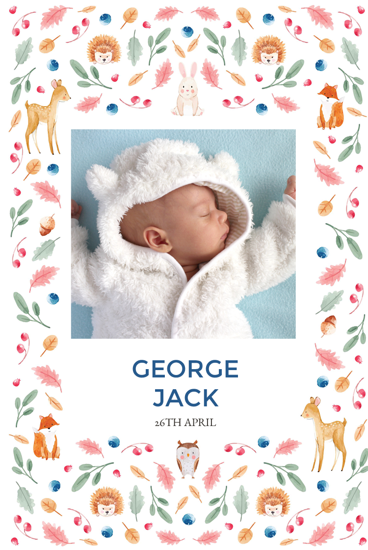 Invitations — Forest animal wallpaper