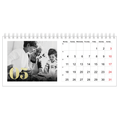 Desk calendars — Large glitter numbers [cover]