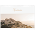A4 Double Photo Calendar — Gold script banner [cover]
