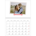 A4 Double Photo Calendar — Signed in crimson [January]