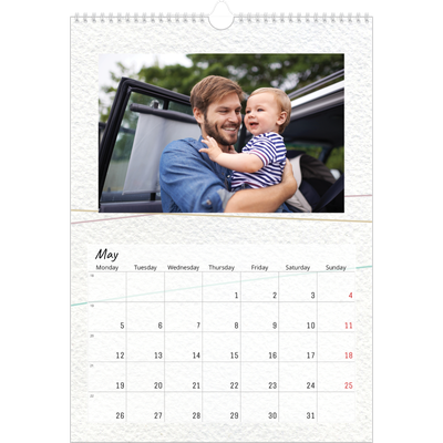 A3 photo calendars — Floral giftwrap [cover]