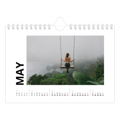 A5 Landscape Photo Calendar — White space [cover]