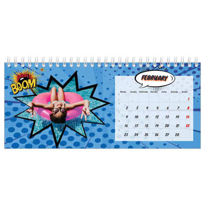 Desk calendars — Comic book [February]