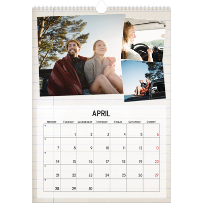 A3 photo calendars — Parts unknown [April]
