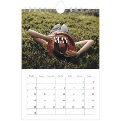A5 Photo Calendar — Endless escape [May]