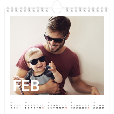 Square calendars  — Big month [February]