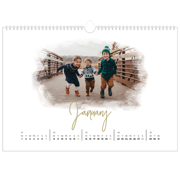 A3 Landscape Photo Calendar — Photo effects