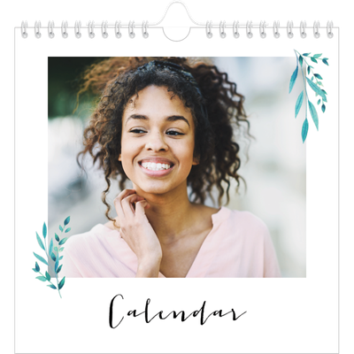 Square calendars  — Flower illustrations [cover]
