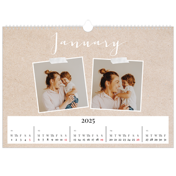 A3 Landscape Photo Calendar — Scrapbook calendar