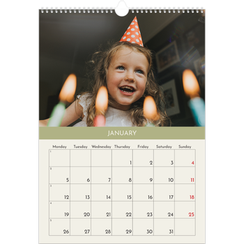 A3 Photo Calendar — Pastel chapters