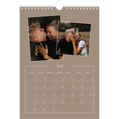 A4 Photo Calendar — Crafted memories [April]