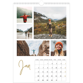 A3 Photo Calendar — Scribble text