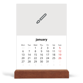 Easel Desk Calendar Portrait — Design your own product