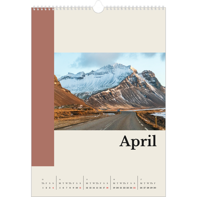A3 photo calendars — Sights of the world [April]