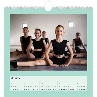 Square calendars  — Neo Scandi [January]