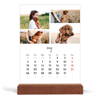 Easel Desk Calendar Portrait  — Photo arrangements [cover]