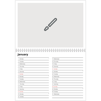 A4 Double Photo Calendar — Design your own product