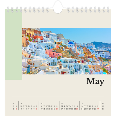 Square calendars  — Sights of the world [May]