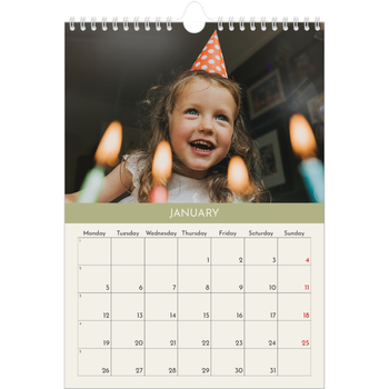 A4 Photo Calendar — Pastel chapters
