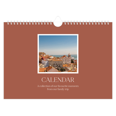 A4 Landscape Photo Calendar — Classic colours [cover]