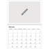 A4 Double Photo Calendar — Design your own product [February]