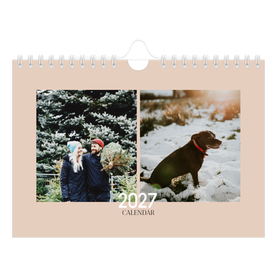 A5 Landscape Photo Calendar — Overlapping text [cover]