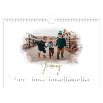 A4 Landscape Photo Calendar — Photo effects