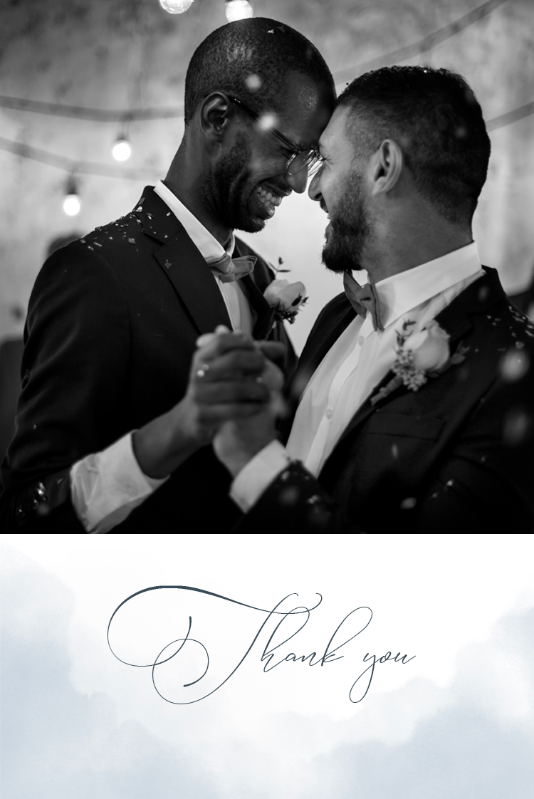 Thank you cards — Watercolour abstract