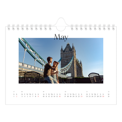 A5 Landscape Photo Calendar — My travelogue [May]