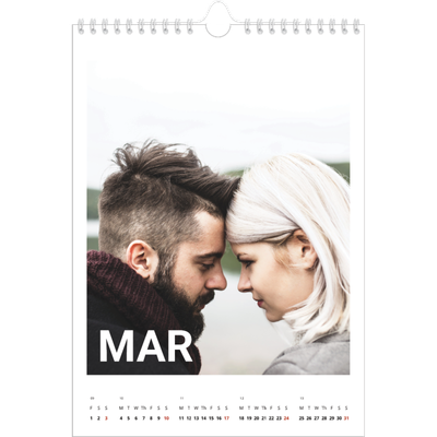 A4 Photo Calendar — Big month [March]